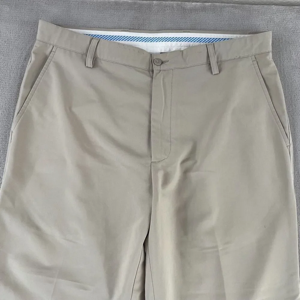 FootJoy Golf Pants Mens‎ 36x27 Khaki Tan Straight Performance Stretch Breathable